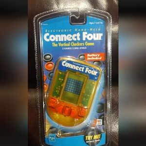New Vintage Milton Bradley 1999 Hasbro Connect Four Electronic Handheld Game